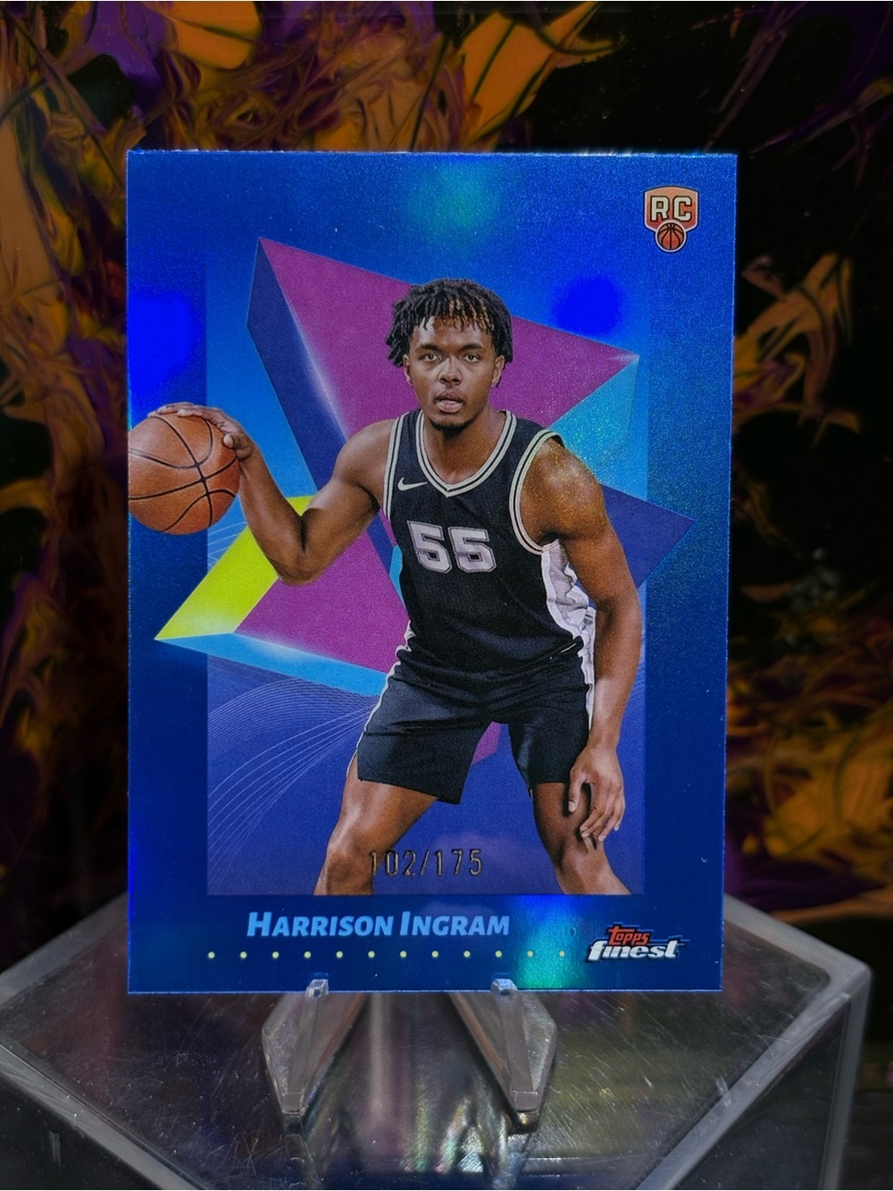 Harrison Ingram 2024-25 Finest - Blue Refractor #/175 Rookie